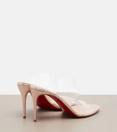 Christian Louboutin Just Nothing leather-trimmed TPU mules | Thumbnail 3 Christian Louboutin Just Nothing leather-trimmed TPU mules | Thumbnail 3