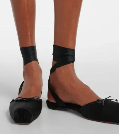 Christian Louboutin Cassia satin flats | Thumbnail 5 Christian Louboutin Cassia satin flats | Thumbnail 5