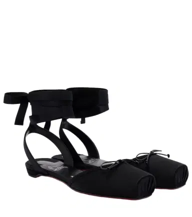 Christian Louboutin Cassia satin flats | Thumbnail 1 Christian Louboutin Cassia satin flats | Thumbnail 1