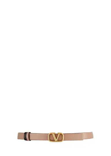 Valentino Garavani VLogo Leather Belt, 20mm | Thumbnail 1