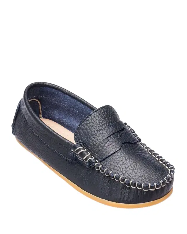 Elephantito Boy 's Alex Leather Driver Loafers, Baby