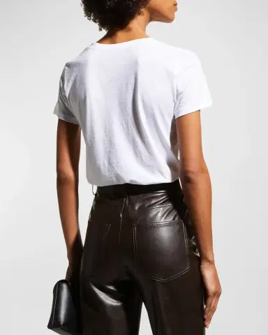 Vince Essential Pima Cotton V-Neck Tee | Thumbnail 2