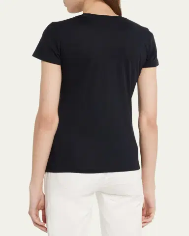 Vince Essential Crewneck Pima Cotton Tee | Thumbnail 3