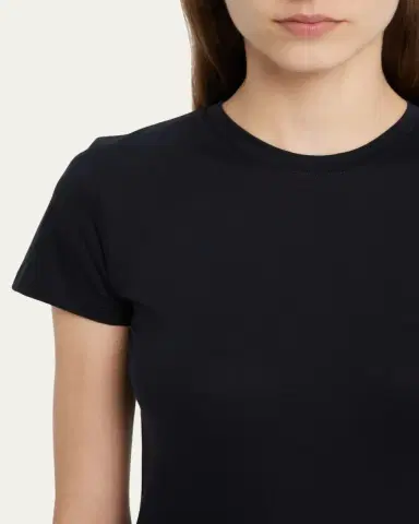 Vince Essential Crewneck Pima Cotton Tee | Thumbnail 5