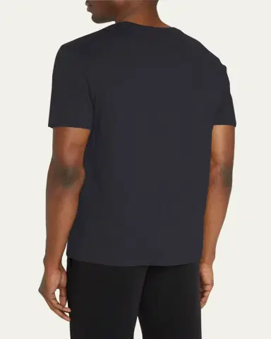 Vince Men's Short-Sleeve Pima Crewneck Jersey T-Shirt | Thumbnail 3 Vince Men's Short-Sleeve Pima Crewneck Jersey T-Shirt | Thumbnail 3
