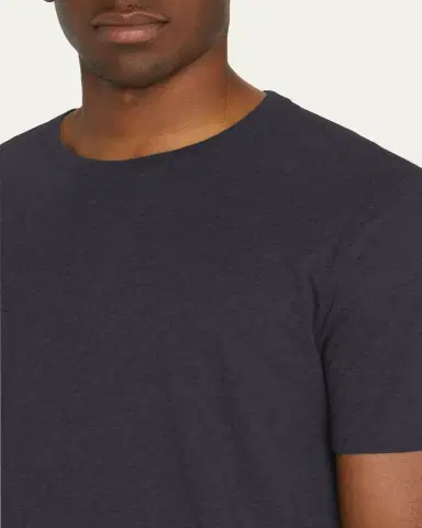 Vince Men's Short-Sleeve Pima Crewneck Jersey T-Shirt | Thumbnail 5 Vince Men's Short-Sleeve Pima Crewneck Jersey T-Shirt | Thumbnail 5
