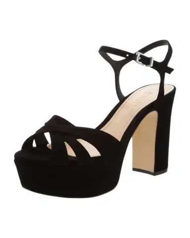Schutz Keefa Nubuck Ankle-Strap Platform Sandals | Thumbnail 1