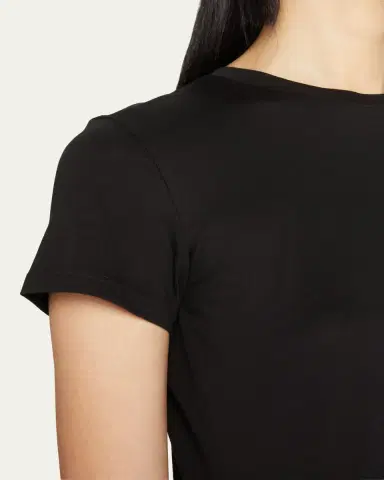 Vince Essential Crewneck Pima Cotton Tee | Thumbnail 5