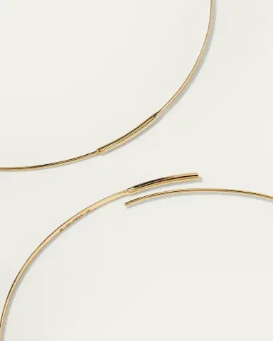 Lana Flat Magic 14K Gold Hoop Earrings | Thumbnail 4 Lana Flat Magic 14K Gold Hoop Earrings | Thumbnail 4