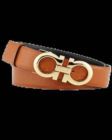 Ferragamo Gancini-Buckle Reversible Leather Belt | Thumbnail 2