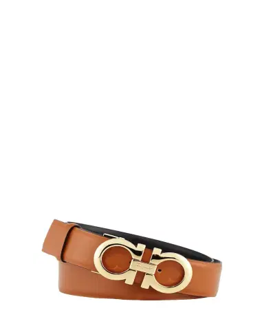 Ferragamo Gancini-Buckle Reversible Leather Belt | Thumbnail 1