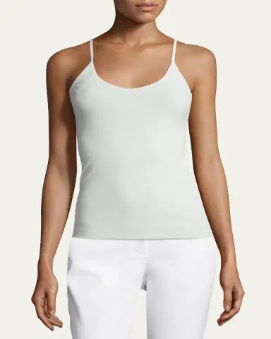 Lafayette 148 New York Mesh Jersey V-Neck Tank | Thumbnail 2 Lafayette 148 New York Mesh Jersey V-Neck Tank | Thumbnail 2