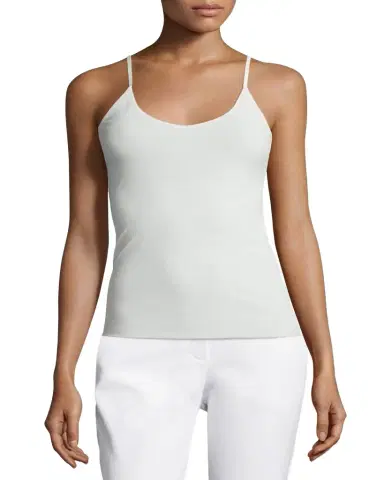 Lafayette 148 New York Mesh Jersey V-Neck Tank | Thumbnail 1 Lafayette 148 New York Mesh Jersey V-Neck Tank | Thumbnail 1
