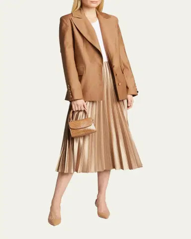 Manolo Blahnik Carolyne Leather Low-Heel Slingback Pump | Thumbnail 3