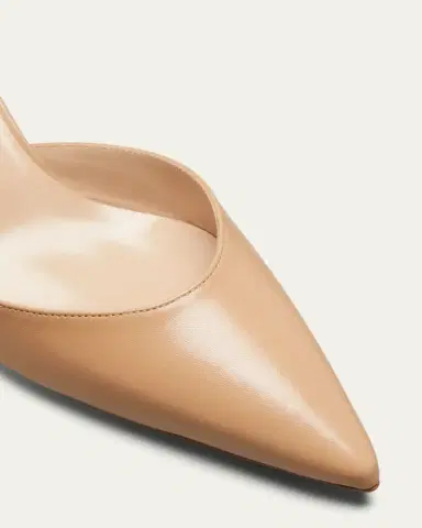 Manolo Blahnik Carolyne Leather Low-Heel Slingback Pump | Thumbnail 5