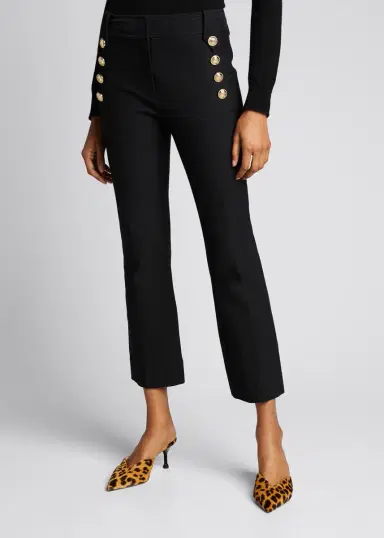 DEREK LAM 10 CROSBY Robertson Cropped Flare | Thumbnail 11