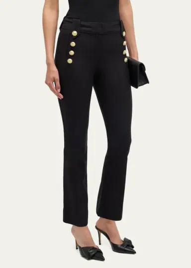 DEREK LAM 10 CROSBY Robertson Cropped Flare | Thumbnail 4