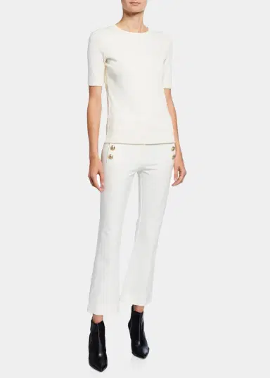 DEREK LAM 10 CROSBY Robertson Cropped Flare | Thumbnail 6