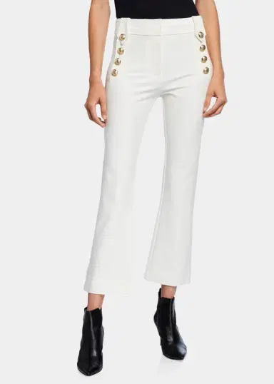 DEREK LAM 10 CROSBY Robertson Cropped Flare | Thumbnail 8