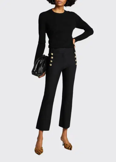 DEREK LAM 10 CROSBY Robertson Cropped Flare | Thumbnail 9