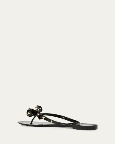 Valentino Garavani Rockstud PVC Flat Thong Sandals | Thumbnail 4