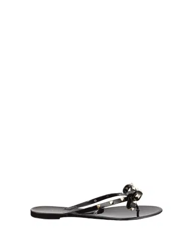 Valentino Garavani Rockstud PVC Flat Thong Sandals | Thumbnail 1