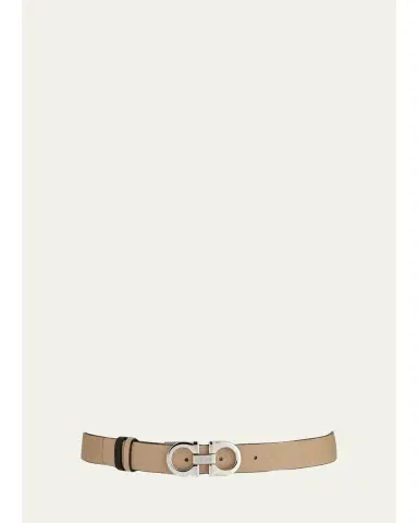 Ferragamo Gancini-Buckle Reversible Leather Belt | Thumbnail 1
