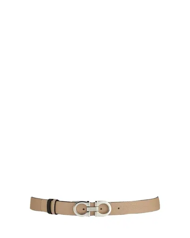 Ferragamo Gancini-Buckle Reversible Leather Belt