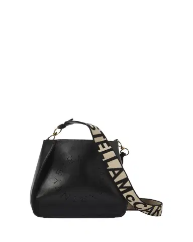 Stella McCartney Mini Logo Vegan Leather Bucket Crossbody Bag | Thumbnail 1 Stella McCartney Mini Logo Vegan Leather Bucket Crossbody Bag | Thumbnail 1