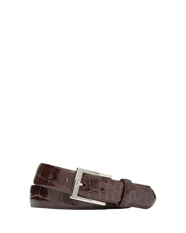 W. Kleinberg Glazed Alligator Belt