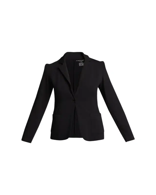 French Terry One-Button Blazer