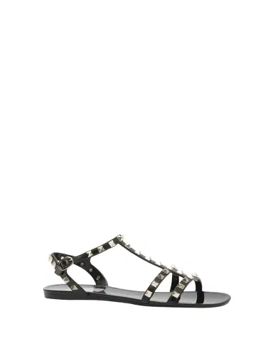 Valentino Garavani Rockstud Jelly Flat Gladiator Sandals | Thumbnail 1