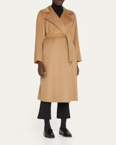 Max Mara Manuela Belted Camel Hair Coat | Thumbnail 4 Max Mara Manuela Belted Camel Hair Coat | Thumbnail 4
