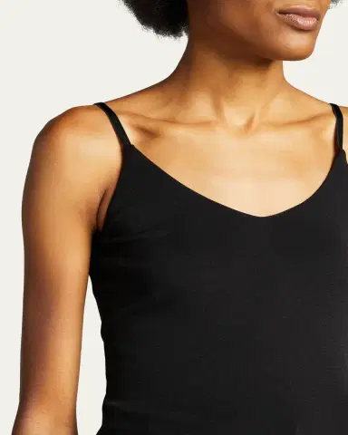 Lafayette 148 New York Mesh Jersey V-Neck Tank | Thumbnail 5
