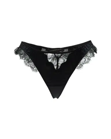 Kiki de Montparnasse Sensuel Lace-Trim Silk Thong | Thumbnail 1 Kiki de Montparnasse Sensuel Lace-Trim Silk Thong | Thumbnail 1