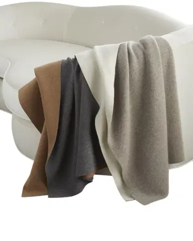 Sofia Cashmere Double-Face Cashmere Throw | Thumbnail 1