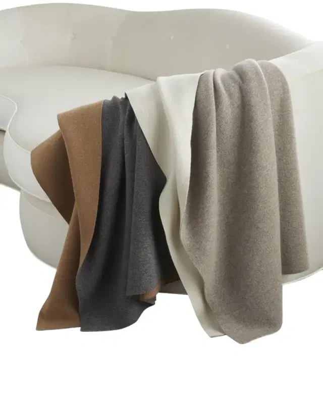 Sofia Cashmere Double-Face Cashmere Throw