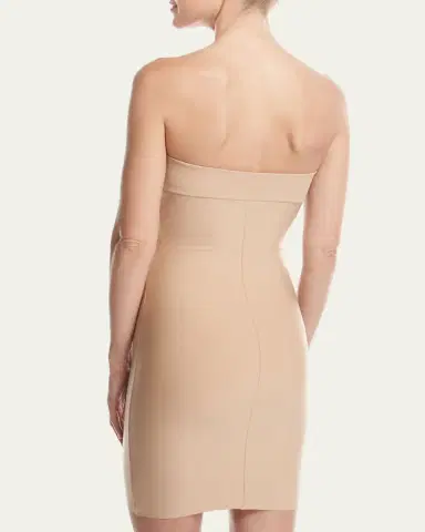 Commando Two-Faced Tech Strapless Control Shapewear Slip | Thumbnail 3
