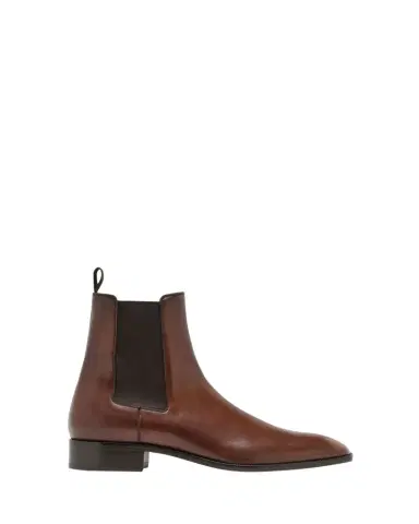Christian Louboutin Samson Men's Burnished Leather Boot | Thumbnail 1