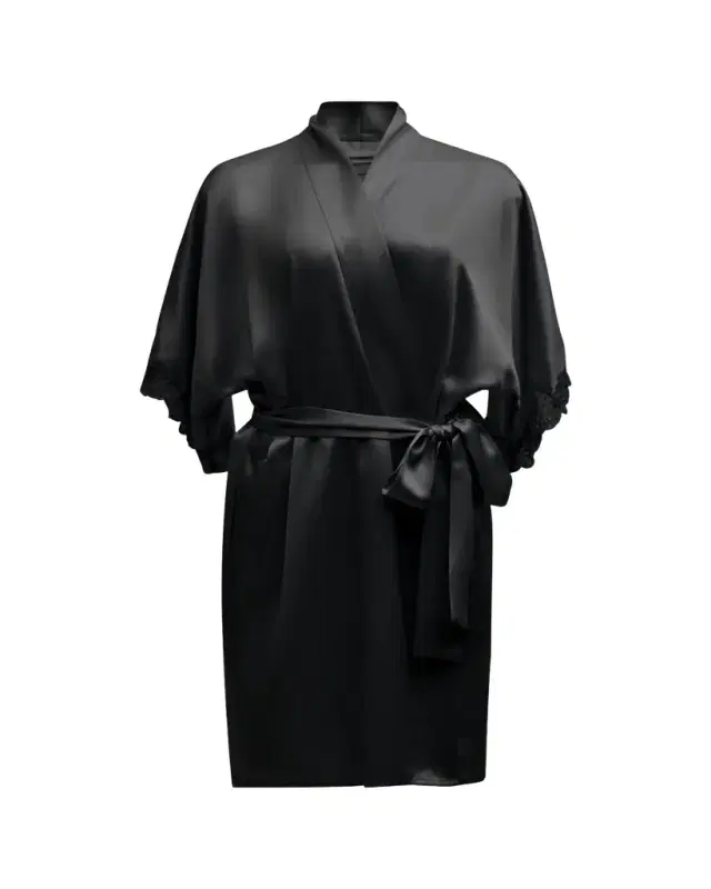 Bijoux Short Silk Robe