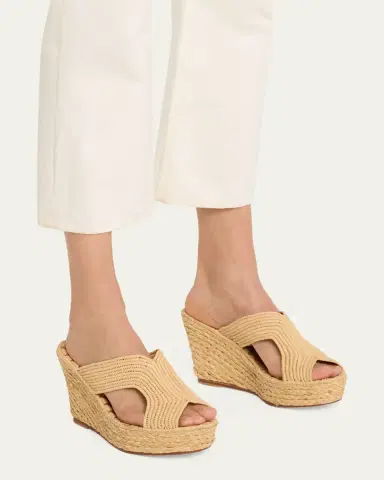 CARRIE FORBES Lina Cutout Slide Wedge Sandals | Thumbnail 2