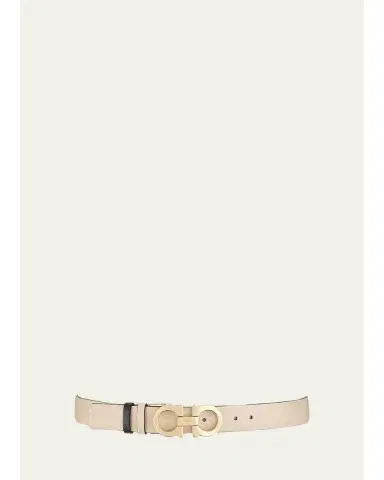 Ferragamo Gancini-Buckle Reversible Leather Belt | Thumbnail 1