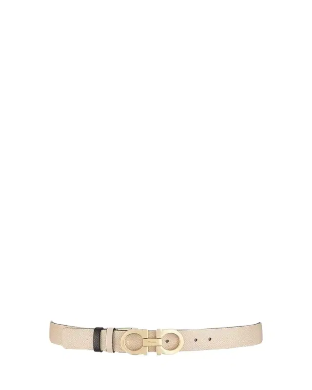 Ferragamo Gancini-Buckle Reversible Leather Belt
