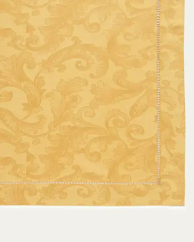 Sferra Acanthus Jacquard Round Tablecloth, 90"Dia | Thumbnail 2