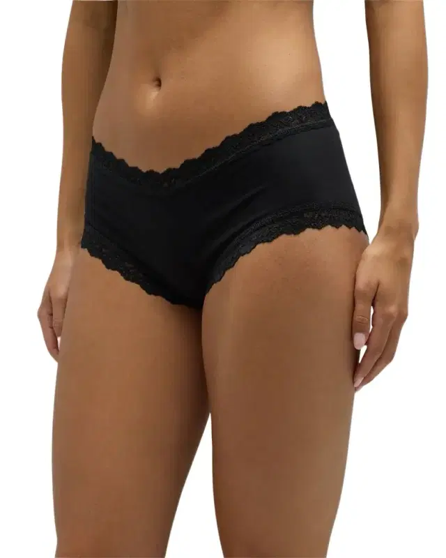 Hanky Panky Low-Rise Organic Cotton Boyshorts