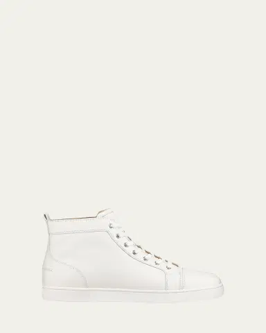 Christian Louboutin Men's Louis Leather High-Top Sneakers | Thumbnail 2