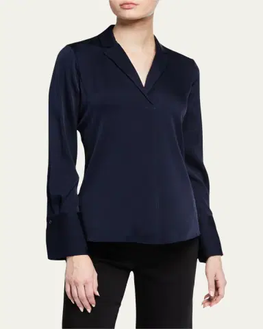 Kobi Halperin Rebekah Long-Sleeve Silk Blouse | Thumbnail 2
