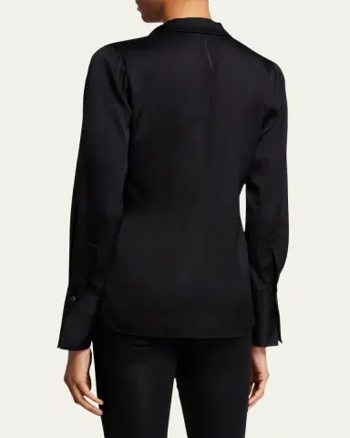 Kobi Halperin Rebekah Long-Sleeve Silk Blouse | Thumbnail 4