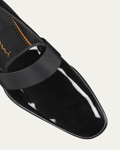 Santoni Men's Isomer Patent Slip-On | Thumbnail 2