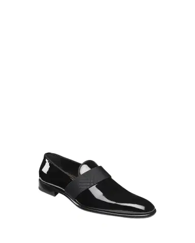 Santoni Men's Isomer Patent Slip-On | Thumbnail 1